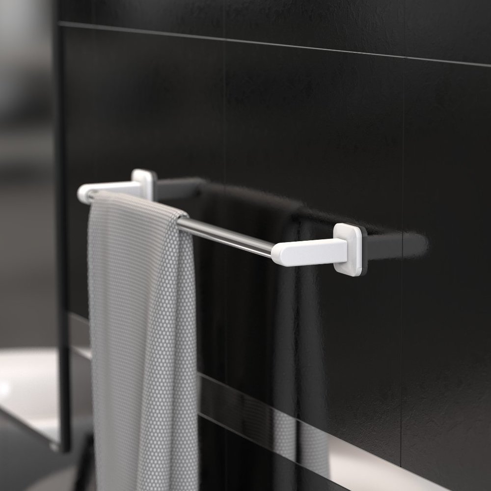 Wall decor Towel Bar Towel Rack Bathroom No Drill